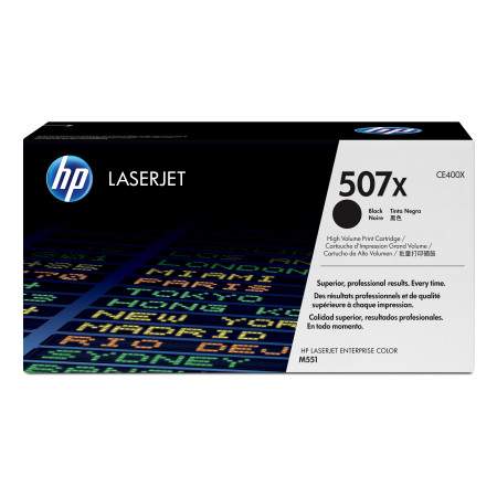 HP 507X toner LaserJet noir grande capacité authentique