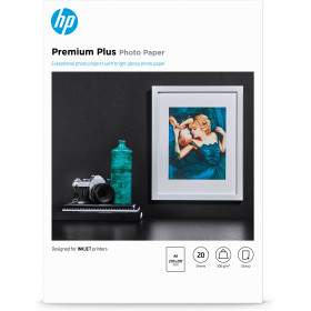 HP Premium Plus Photo Paper, Glossy, 300 g/m2, A4 (210 x 297 mm), 20 sheets