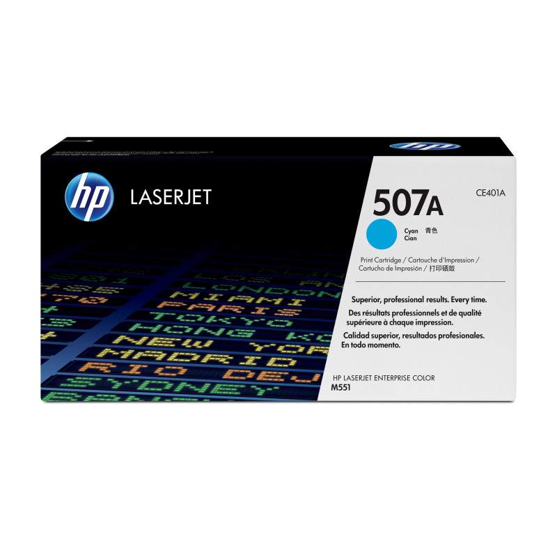 HP 507A toner LaserJet cyan authentique