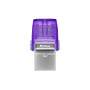 Kingston Technology DataTraveler microDuo 3C USB flash drive 64 GB USB Type-A / USB Type-C 3.2 Gen 1 (3.1 Gen 1) Purple,