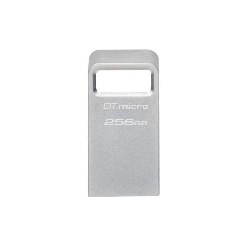 Kingston Technology DataTraveler Micro USB flash drive 256 GB USB Type-A 3.2 Gen 1 (3.1 Gen 1) Silver