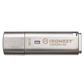 Kingston Technology IronKey Locker+ 50 USB flash drive 16 GB USB Type-A 3.2 Gen 1 (3.1 Gen 1) Silver