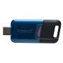 Kingston Technology DataTraveler 80 M USB flash drive 256 GB USB Type-C 3.2 Gen 1 (3.1 Gen 1) Black, Blue