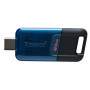 Kingston Technology DataTraveler 80 M USB flash drive 64 GB USB Type-C 3.2 Gen 1 (3.1 Gen 1) Black, Blue