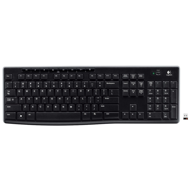 Logitech Wireless Keyboard K270 clavier RF sans fil QWERTZ Suisse Noir