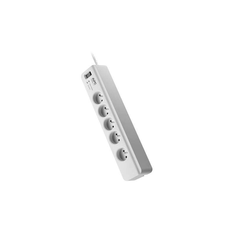 APC PM5-FR surge protector White 5 AC outlet(s) 230 V 72" (1.83 m)