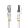 StarTech.com Câble Ethernet CAT8 Blanc de 10m, RJ45 Snagless, 25G/40G, 2000MHz, 100W PoE++, S/FTP, Fil de Cuivre Pur 26AWG,