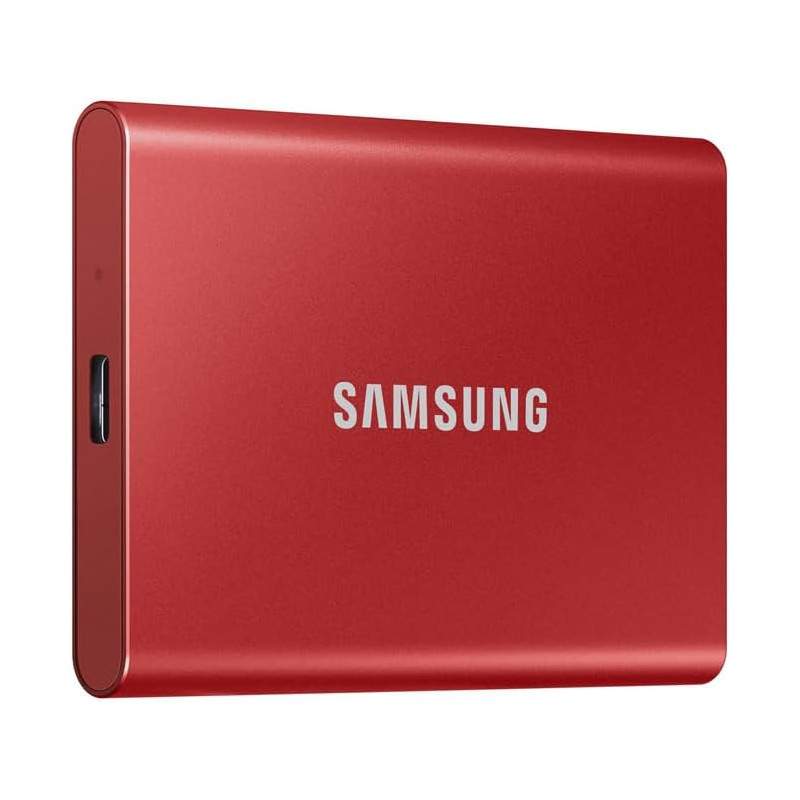 Samsung Portable SSD T7 MU-PC2T0R/WW - External - 2 TB - PCI Express NVMe - Metal Red