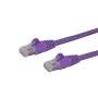 2M CAT6 PURPLE SNAGLESS GIGABIT