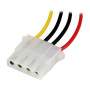 12IN LP4 EXTENDER CABLE - 4 PIN