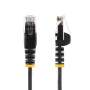 0.5M SLIM CAT6 CABLE - BLACK