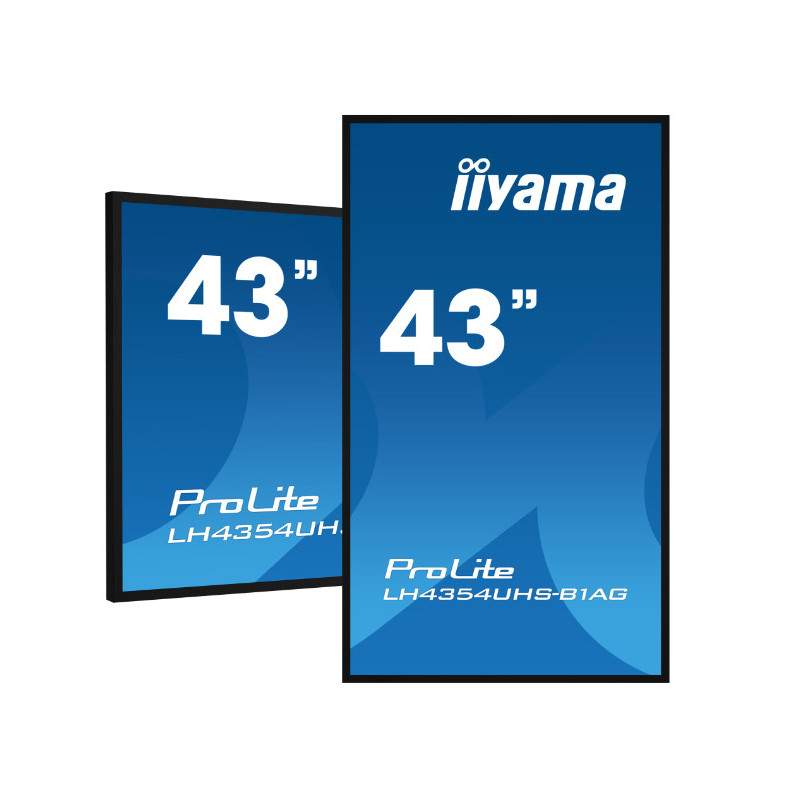 iiyama LH4375UHS-B1AG affichage de messages 108 cm (42.5") LCD Wifi 500 cd/m² 4K Ultra HD Intégré dans le processeur Android