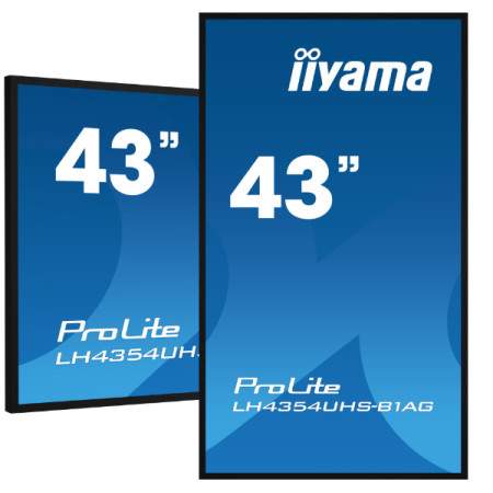 iiyama LH4375UHS-B1AG affichage de messages 108 cm (42.5") LCD Wifi 500 cd/m² 4K Ultra HD Intégré dans le processeur Android