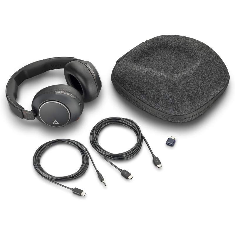 POLY Micro-casque Voyager Surround 80 UC USB-C + adaptateur USB-C/A