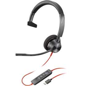 POLY Micro-casque Blackwire 3310 monaural USB-C certifié Microsoft Teams + adaptateur USB-C/A