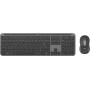 Logitech MK950 Signature Slim keyboard Mouse included RF Wireless + Bluetooth AZERTY French Graphite