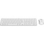 Logitech MK950 Signature Slim keyboard Mouse included RF Wireless + Bluetooth AZERTY French White