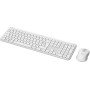 Logitech MK950 Signature Slim keyboard Mouse included RF Wireless + Bluetooth AZERTY French White