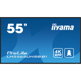 iiyama LH5565UHSB-B1 affichage de messages En forme de kiosk 138,7 cm (54.6") LED Wifi 800 cd/m² 4K Ultra HD Noir Intégré dans