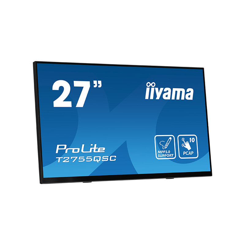 iiyama ProLite T2755QSC-B1 écran plat de PC 68,6 cm (27") 2560 x 1440 pixels Full HD LCD Écran tactile Noir