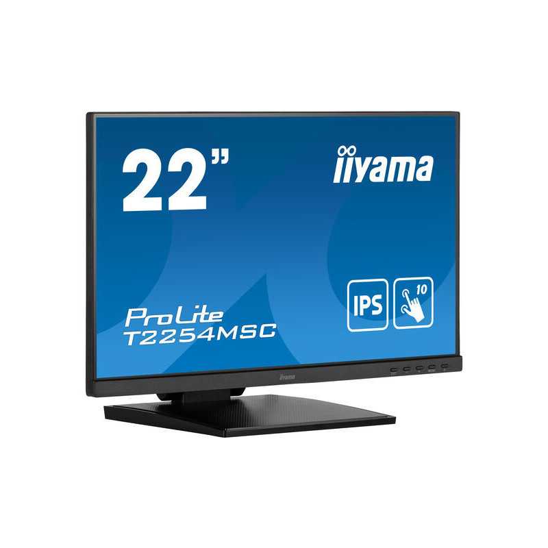 iiyama ProLite T2254MSC-B1AG écran plat de PC 54,6 cm (21.5") 1920 x 1080 pixels Full HD LED Écran tactile Noir