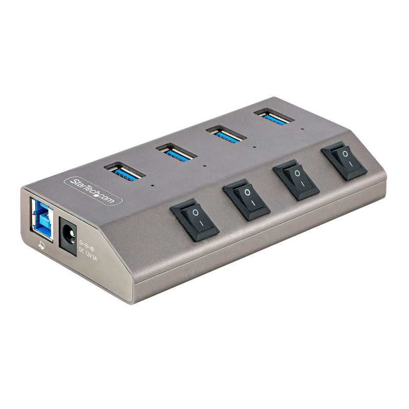 4-PORT SELF-POWERED USB-C HUB