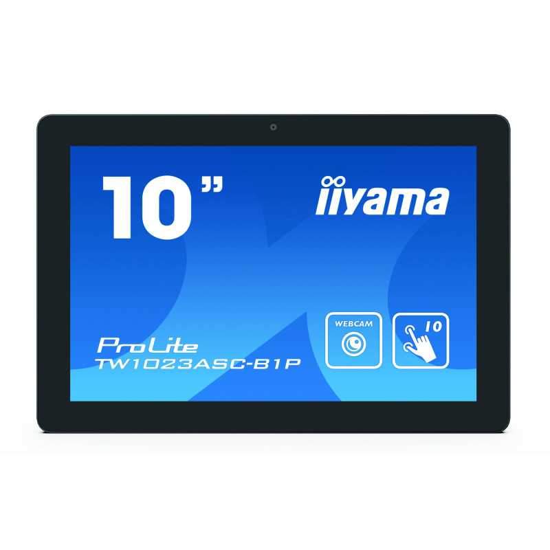 iiyama TW1023ASC-B1P écrans d’affichage de salle de réunion 25,6 cm (10.1") 1280 x 800 pixels LED 802.11b, 802.11g, Wi-Fi 4