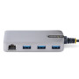 HUB USB-C  3 PORTS USB-A GBE