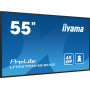 iiyama ProLite Écran plat de signalisation numérique 138,7 cm (54.6") LCD Wifi 500 cd/m² 4K Ultra HD Noir Intégré dans le