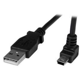 1M ANGLED MINI USB CABLE -