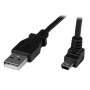 1M ANGLED MINI USB CABLE -