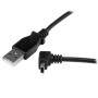 1M ANGLED MINI USB CABLE -