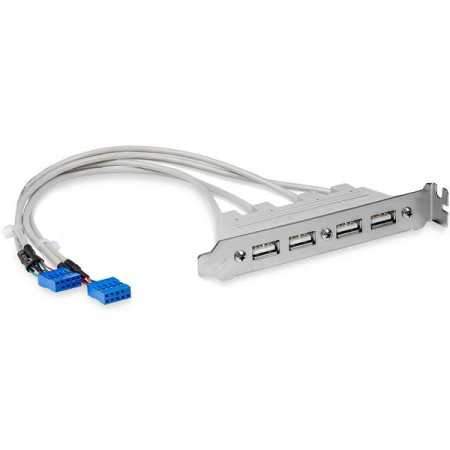 4 PORT USB A FEMALE SLOT PLATE