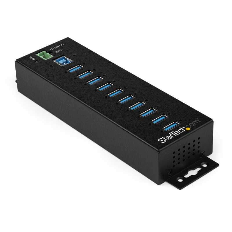 10-P INDUSTRIAL USB 3.0 HUB W/