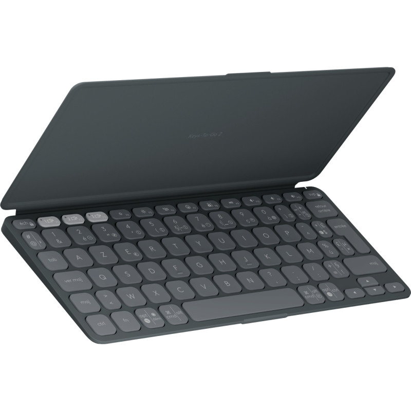 Logitech Keys-To-Go 2 keyboard Universal Bluetooth AZERTY French Graphite