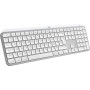 Logitech MX Keys S for Mac keyboard Office RF Wireless + Bluetooth AZERTY French Aluminum, White
