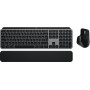 Logitech MX Keys S Combo for Mac keyboard Mouse included Home/Office RF Wireless + Bluetooth AZERTY French Aluminum, Black