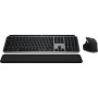 Logitech MX Keys S Combo for Mac keyboard Mouse included Home/Office RF Wireless + Bluetooth AZERTY French Aluminum, Black