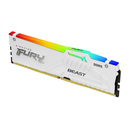 Kingston Technology FURY Beast 16GB 6000MT/s DDR5 CL36 DIMM White RGB EXPO