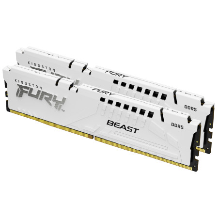 Kingston Technology FURY Beast 32GB 6000MT/s DDR5 CL36 DIMM (Kits de 2) White EXPO