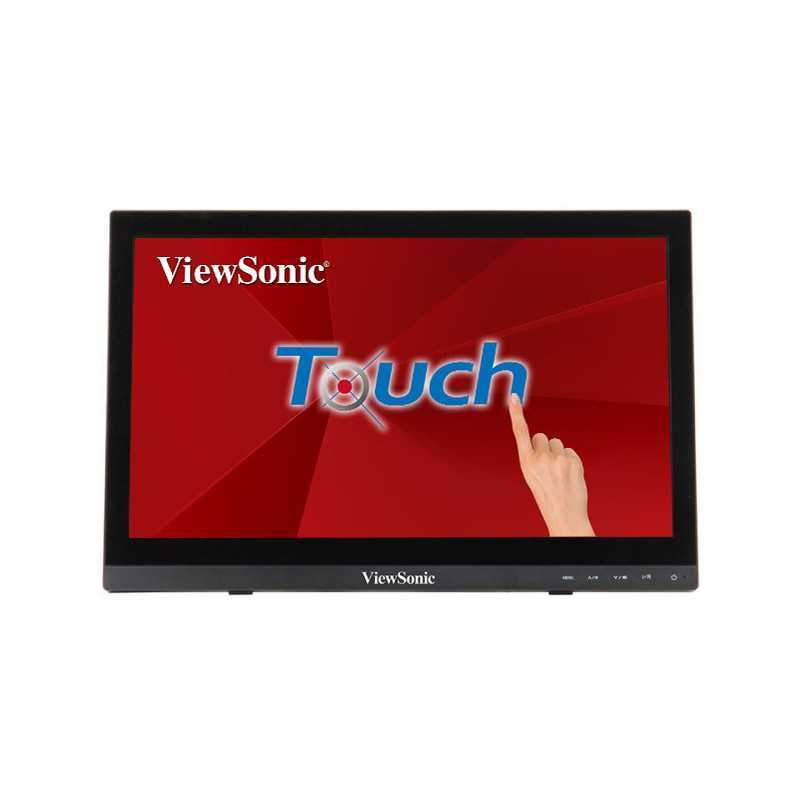 Viewsonic TD1630-3 écran plat de PC 39,6 cm (15.6") 1366 x 768 pixels HD LCD Écran tactile Multi-utilisateur Noir