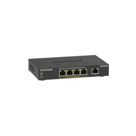 NETGEAR GS305Pv3 Unmanaged Gigabit Ethernet (10/100/1000) Power over Ethernet (PoE) Black