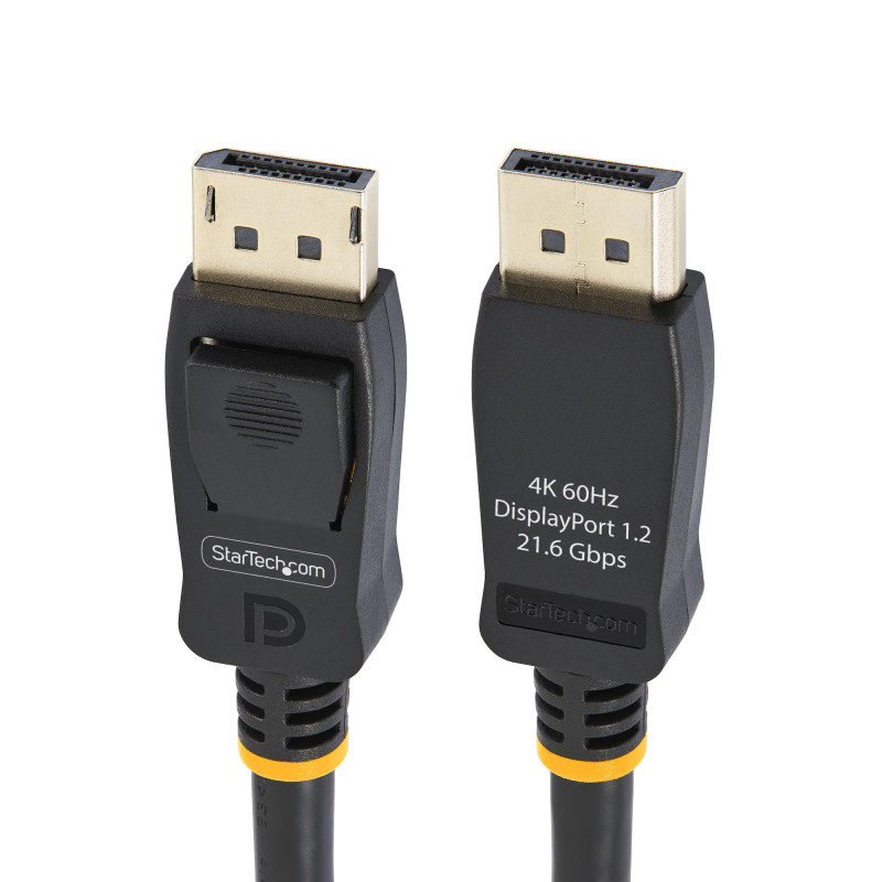 StarTech.com Câble DisplayPort Certifié VESA de 2m - Lot de 10 - Cordon DisplayPort 1.2 avec Loquets, 4K 60Hz UHD, Câble DP à