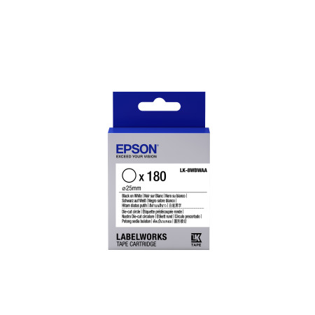 Epson LK-8WBWAA label-making tape Black on white