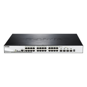 D-Link DGS-1510-28XMP Managed L2/L3 Gigabit Ethernet (10/100/1000) Power over Ethernet (PoE) Black, Gray