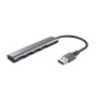 Trust Halyx USB 3.2 Gen 1 (3.1 Gen 1) Type-A 5 Mbit/s Noir, Gris