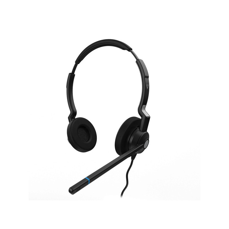 V7 Micro-casque filaire binaural QD pour centre d’appels