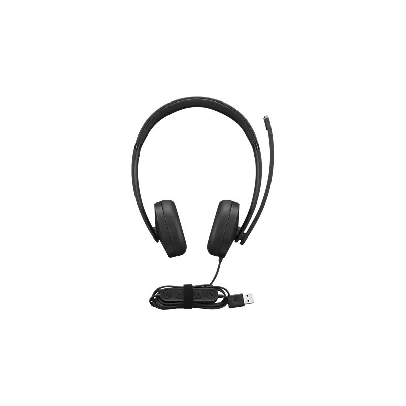 Lenovo 4XD1P83425 écouteur/casque Avec fil Arceau Appels/Musique USB Type-A Noir