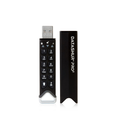 iStorage datAshur PRO2 USB flash drive 128 GB USB Type-A 3.2 Gen 1 (3.1 Gen 1) Black
