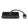 StarTech.com ST4200MINI2-USB-HUB interface hub USB 2.0 480 Mbit/s Black